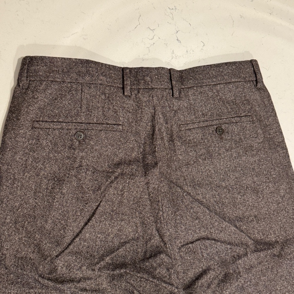 Bonobos Brown Pleated Wool Dress Pants - Picture 4 of 9
